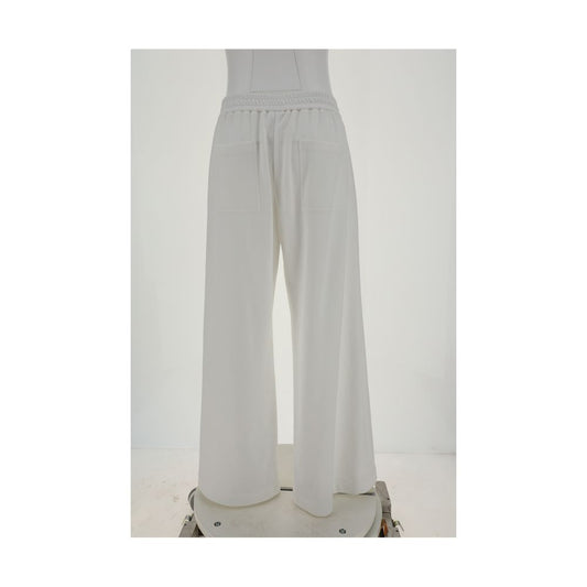 Brunello Cucinelli White Cotton Casual Pants