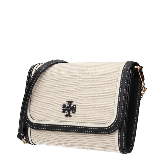 Tory Burch Beige Fabric Clutch Bag