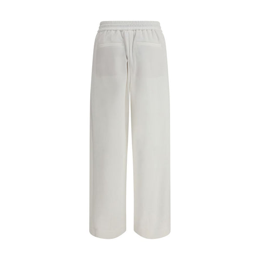 Brunello Cucinelli White Cotton Joggers (Workout Pants)