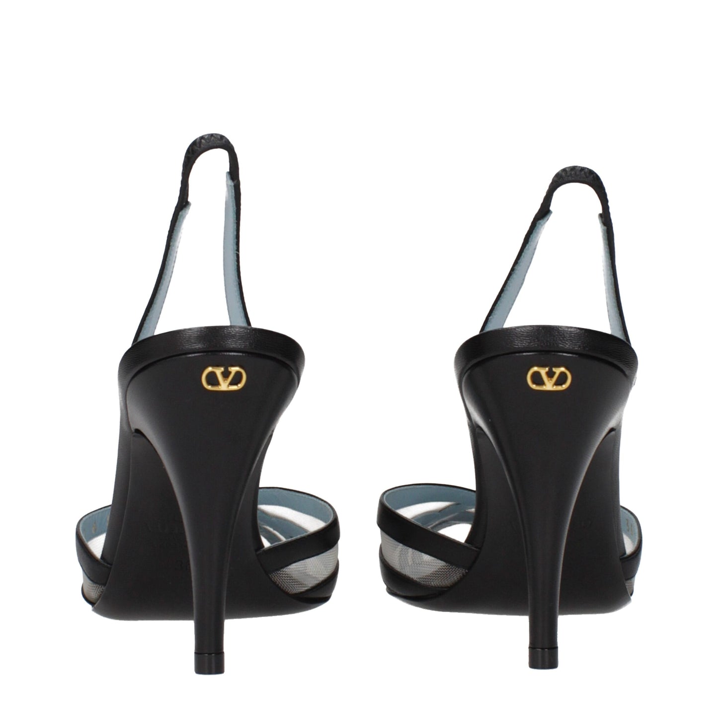 Valentino Garavani Black Leather High Heel Pumps