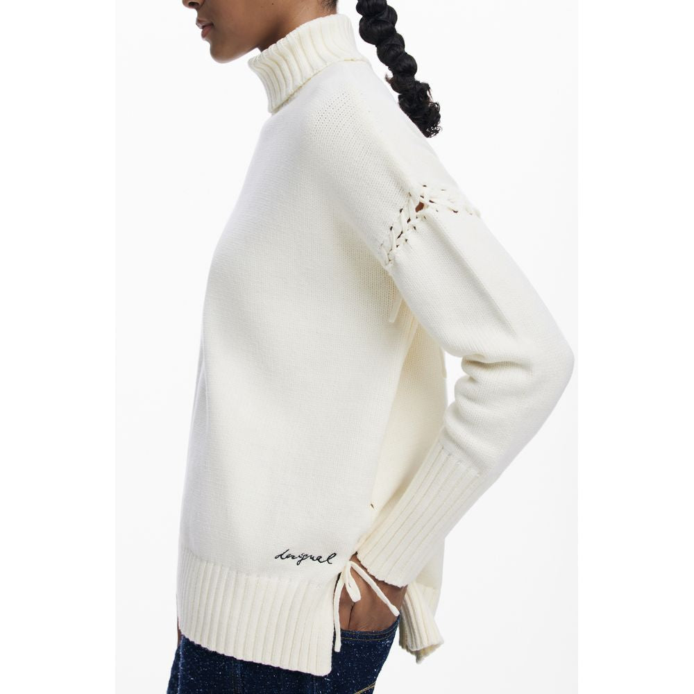Desigual White Cotton Women's Sweater