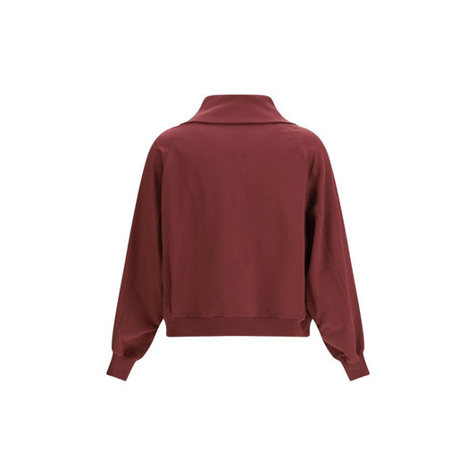 Brunello Cucinelli Bordeaux Cotton Zip Up Jacket