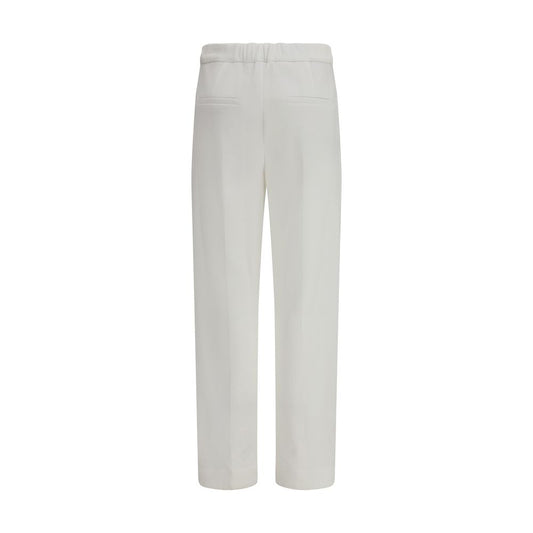 Brunello Cucinelli White Cotton Dress Pants