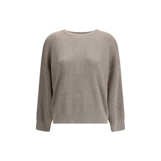 Brunello Cucinelli Beige Cotton Sweatshirt