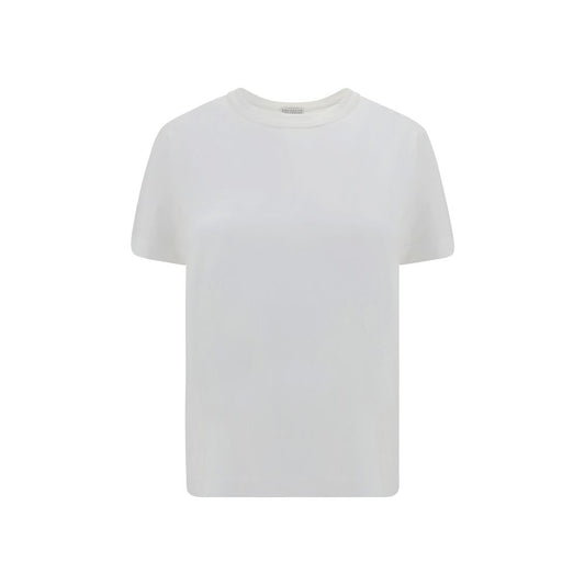 Brunello Cucinelli White Cotton T-Shirt