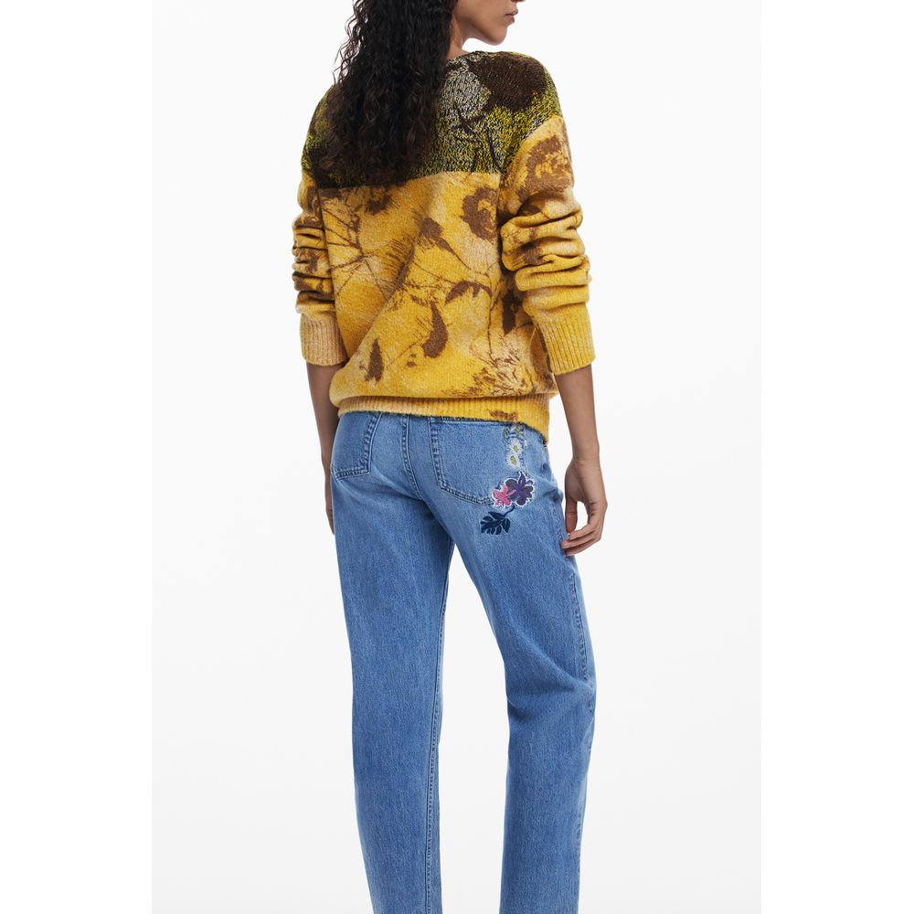 Desigual Yellow Wool Women's Sweater
