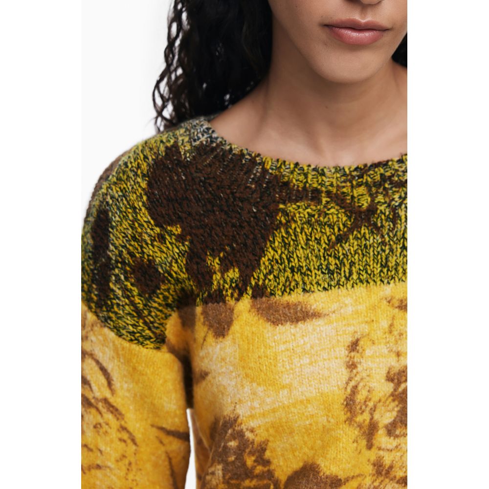 Desigual Yellow Wool Women's Sweater