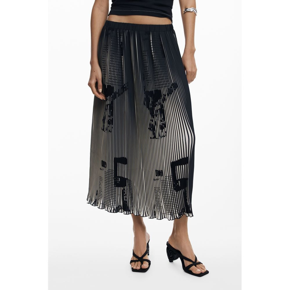 Desigual Black Polyester Women's Skirt