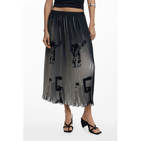 Desigual Black Polyester Women's Skirt