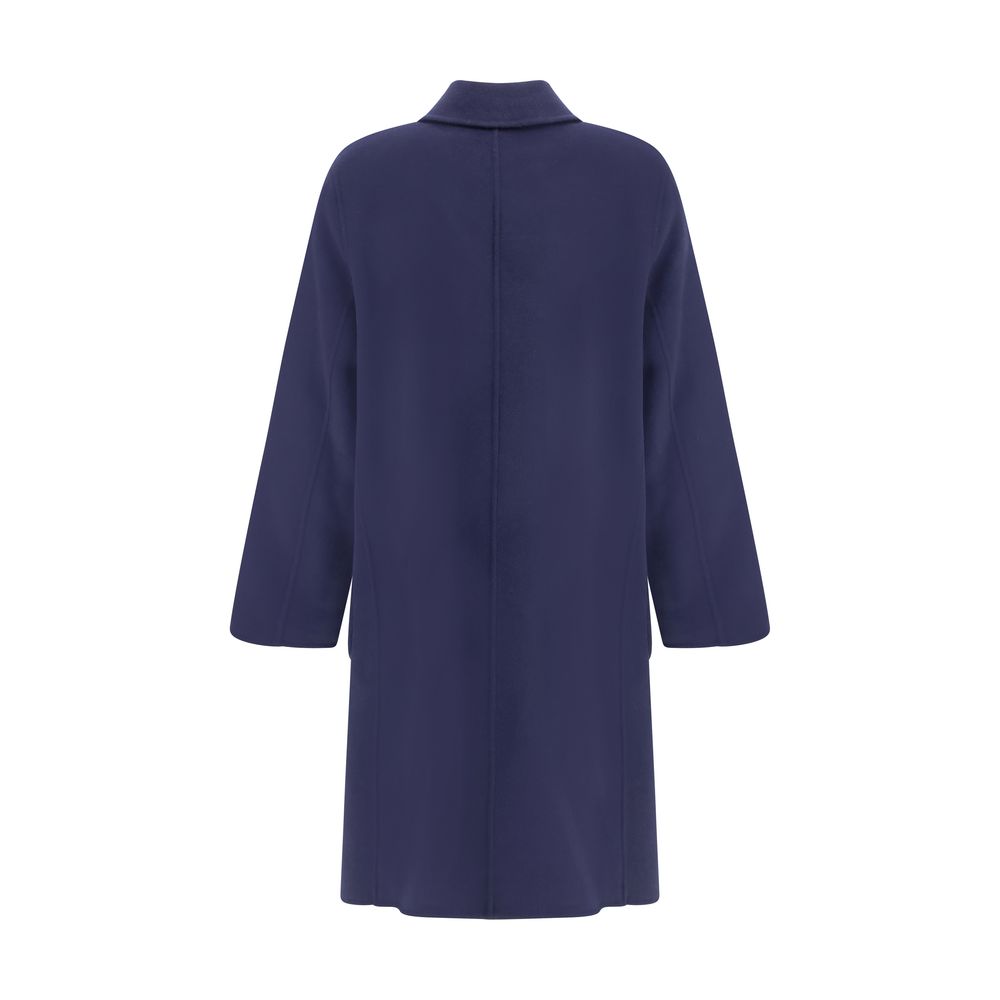 Tory Burch Blue Wool Coat
