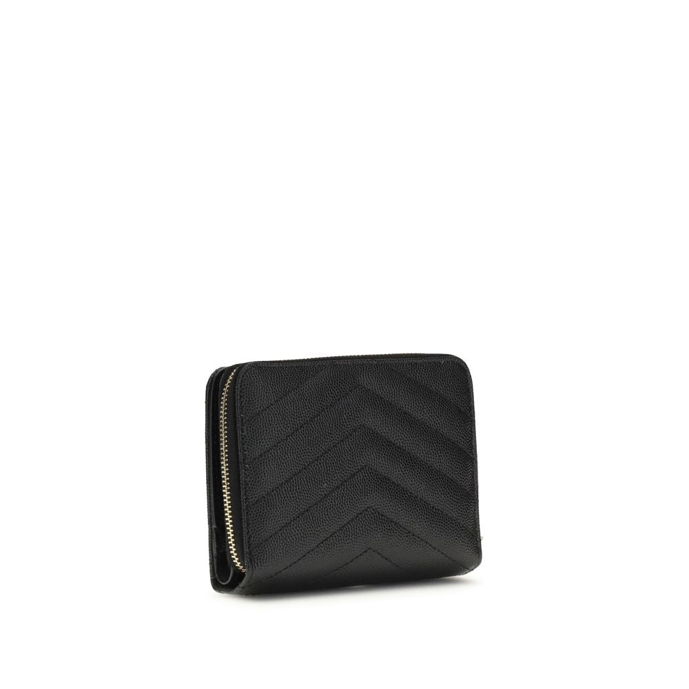Saint Laurent Black Calf Leather Bos Taurus Wallet