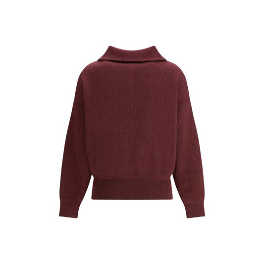 Marant Etoile Bordeaux Zip Up Cardigan