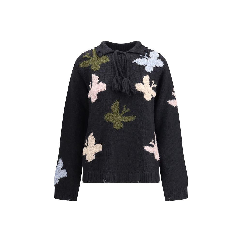 Baziszt Blue Alpaca Vicugna Pacos Sweater