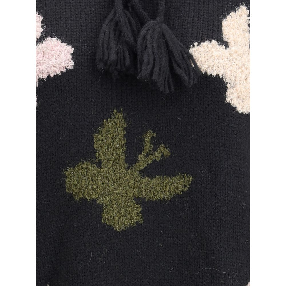 Baziszt Blue Alpaca Vicugna Pacos Sweater