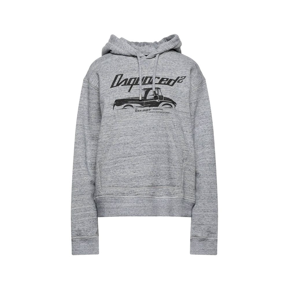 Dsquared² Gray Cotton Hoodie