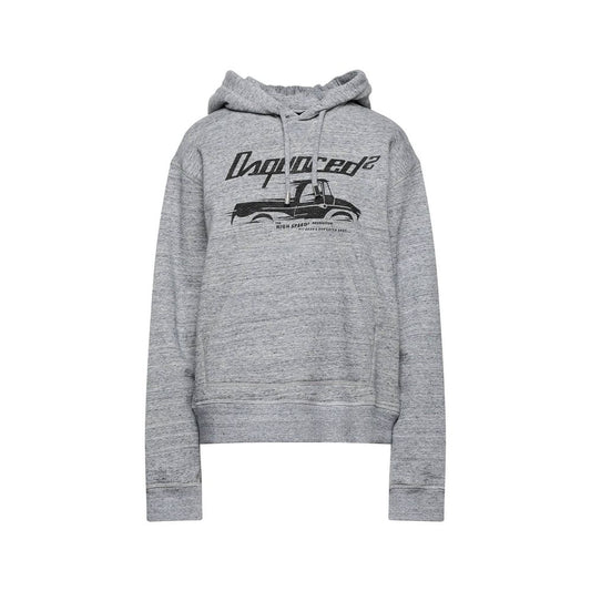 Dsquared² Gray Cotton Hoodie