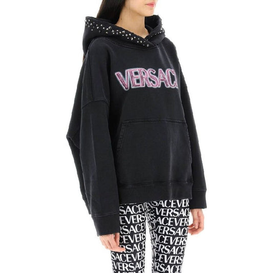 Versace Black Cotton Sweatshirt