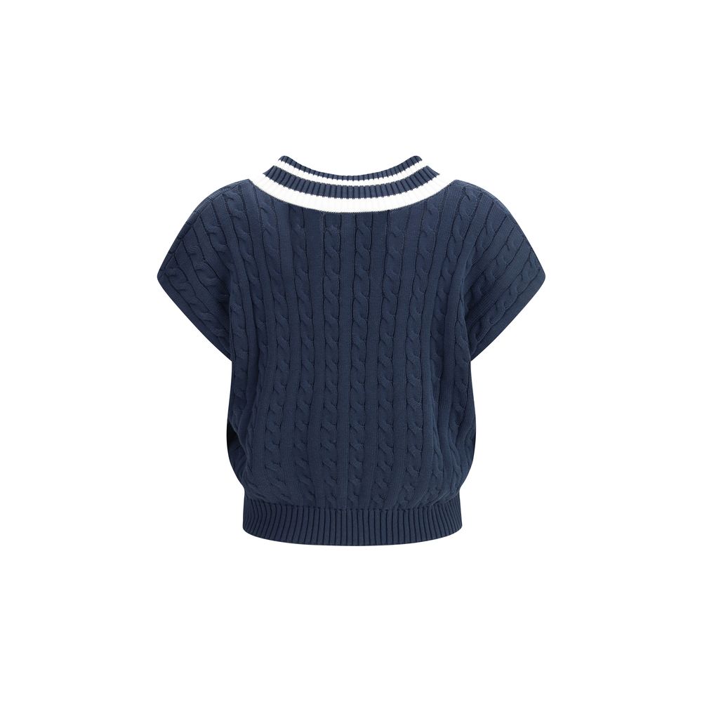 Brunello Cucinelli Blue Cotton Sweater