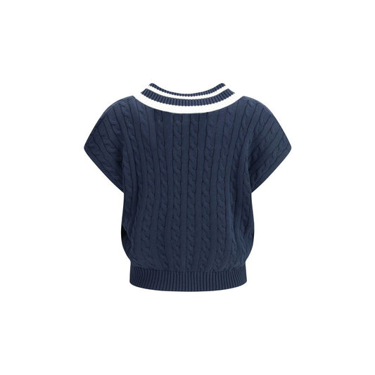 Brunello Cucinelli Blue Cotton Sweater