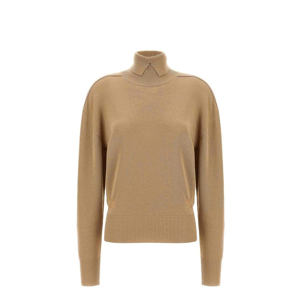 Burberry Beige Turtleneck Sweater