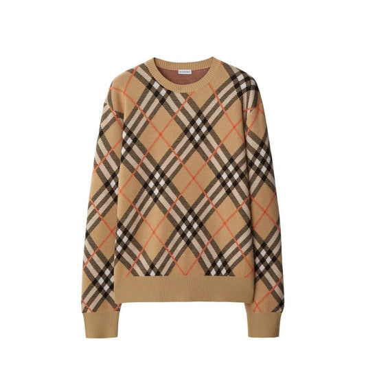 Burberry Brown Plaid Sweater